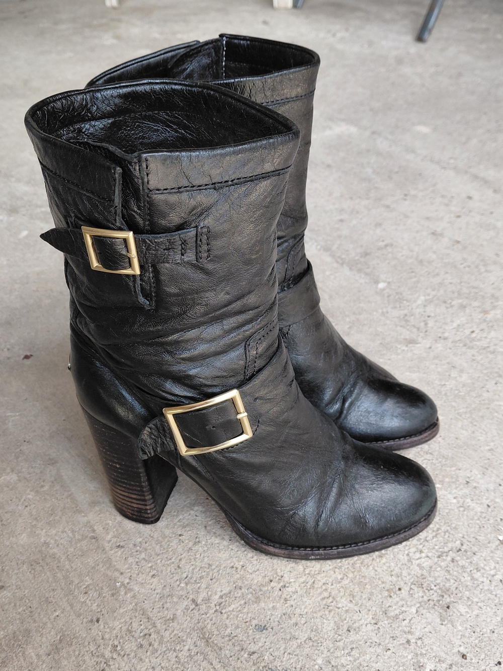 Jimmy Choo Dart Biker Moto Boots